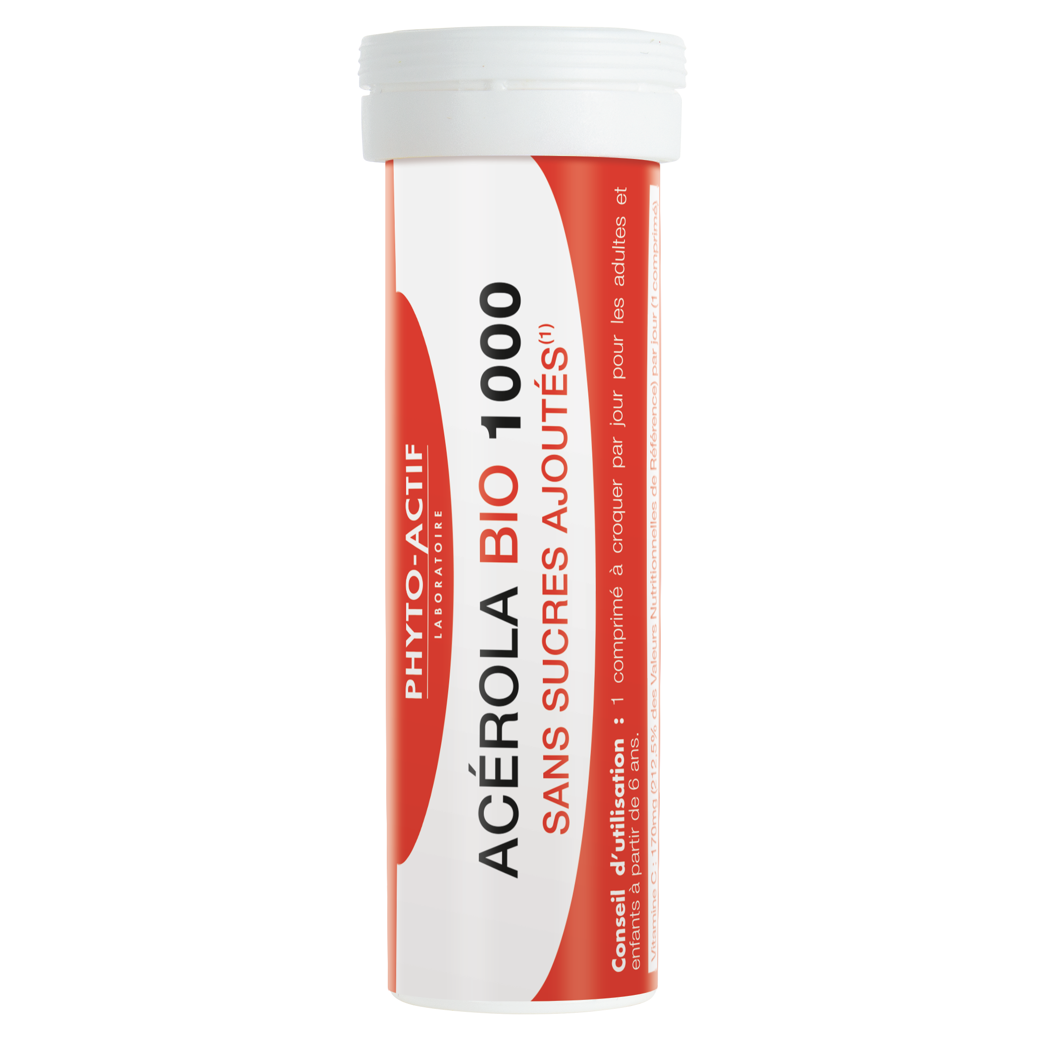 Acérola Bio 1000 sans sucres  - PHYTO ACTIF
