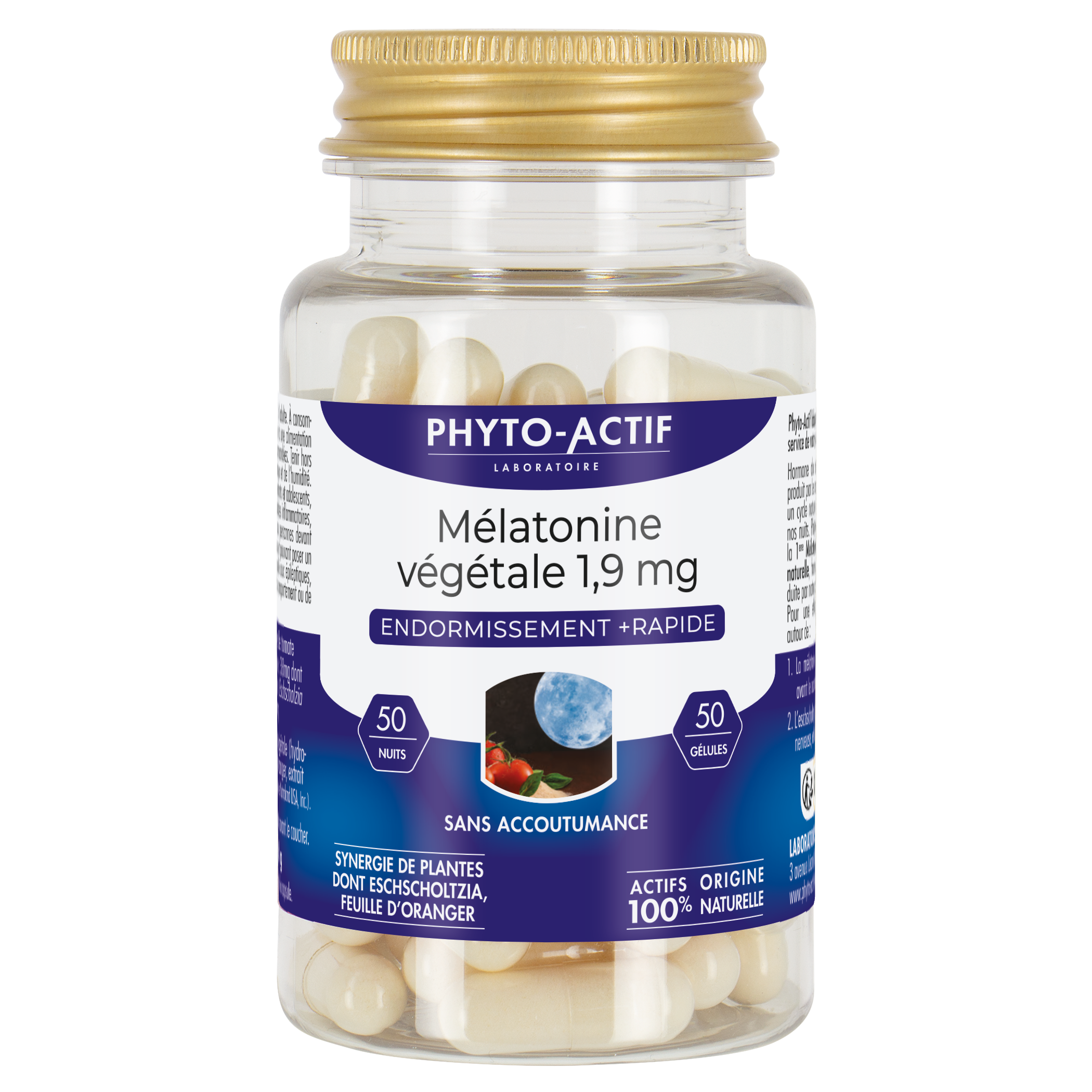 Gélules Mélatonine Végétale 1,9mg  - PHYTO ACTIF