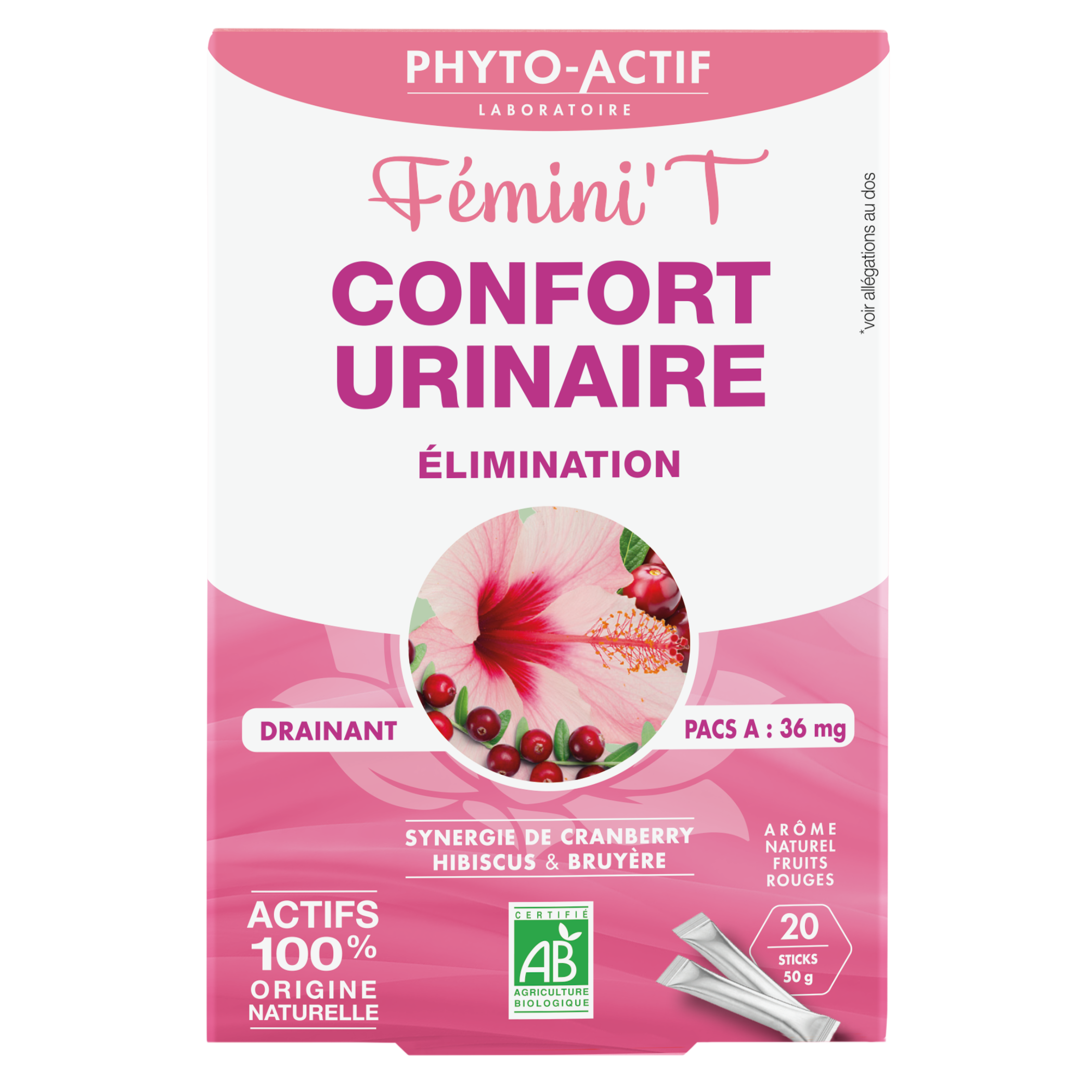 Fémini't Confort Urinaire - Elimination  - PHYTO ACTIF
