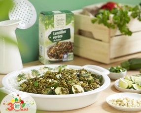 Recette chaleureuse : curry de lentilles vertes et courgettes