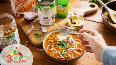 Recette bio de dahl de lentilles - réconfort