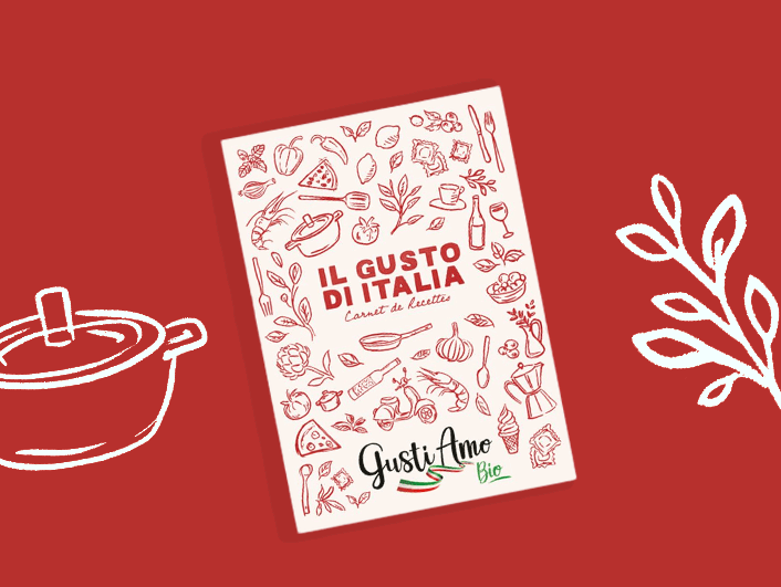 Livre de recettes Gusti Amo Bio