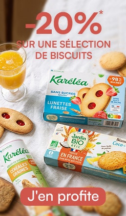 Offre du moment : un carnet de recette offert des 3 produits Gusti Amo achet&eacute;s. J'en profite. 