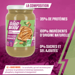 Composition beurre cacahuètes Good Moov