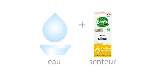 Senteur Biovie citron et eau
