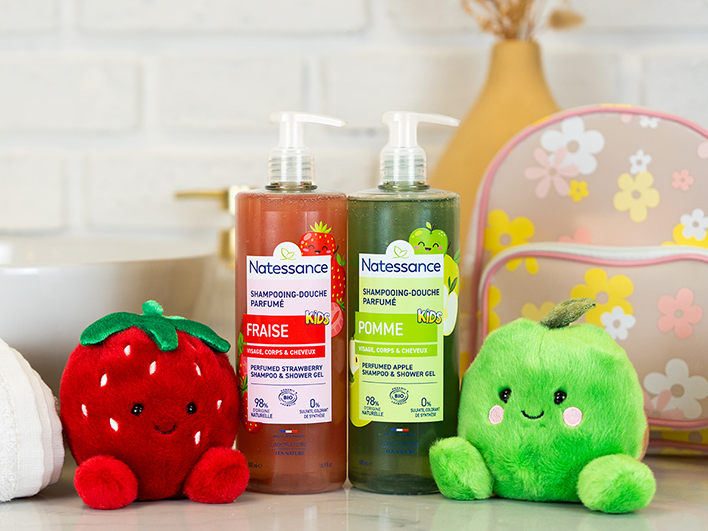 Les nouveaux shampooings-douches kids Natessance